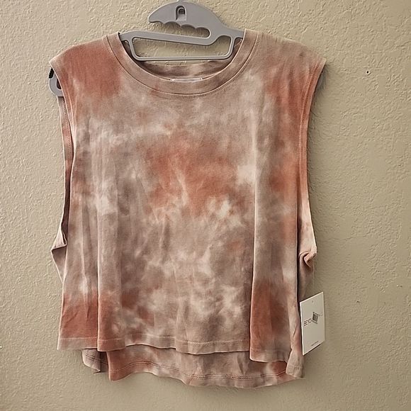 Beyond Yoga Tops - Beyond Yoga XL womens tank top muscle tee shirt tye dye nwt sleeveless cotton